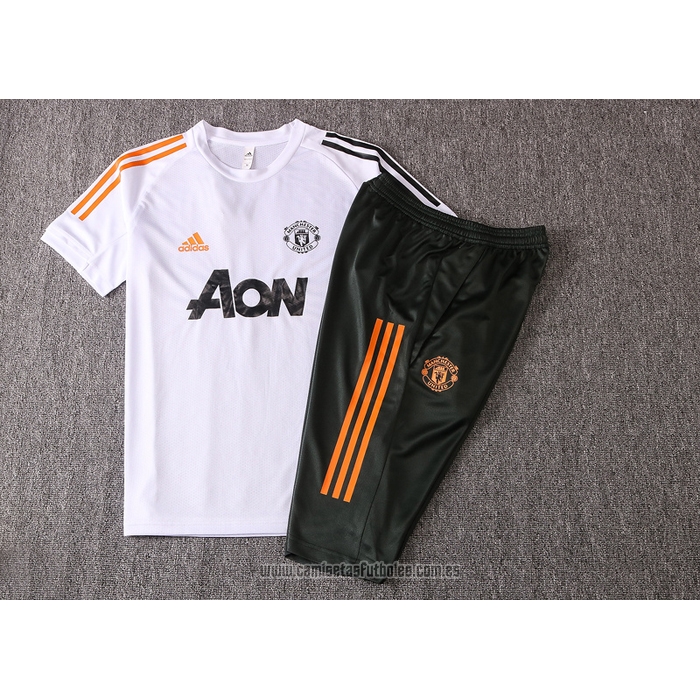 Chandal del Manchester United Manga Corta 2020-2021 Blanco